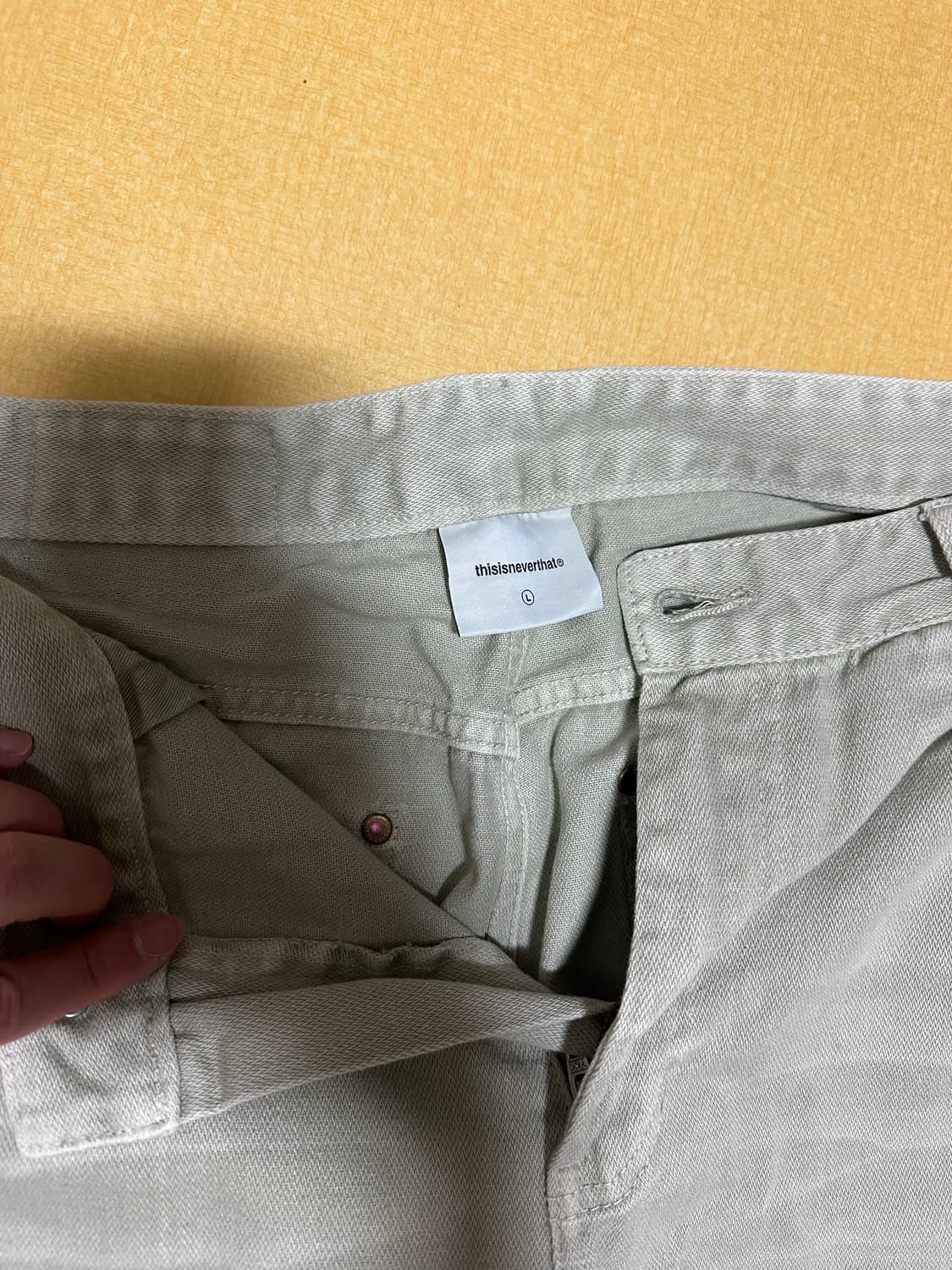 디네댓 카펜터 더블니 베이지 L 상품이미지2