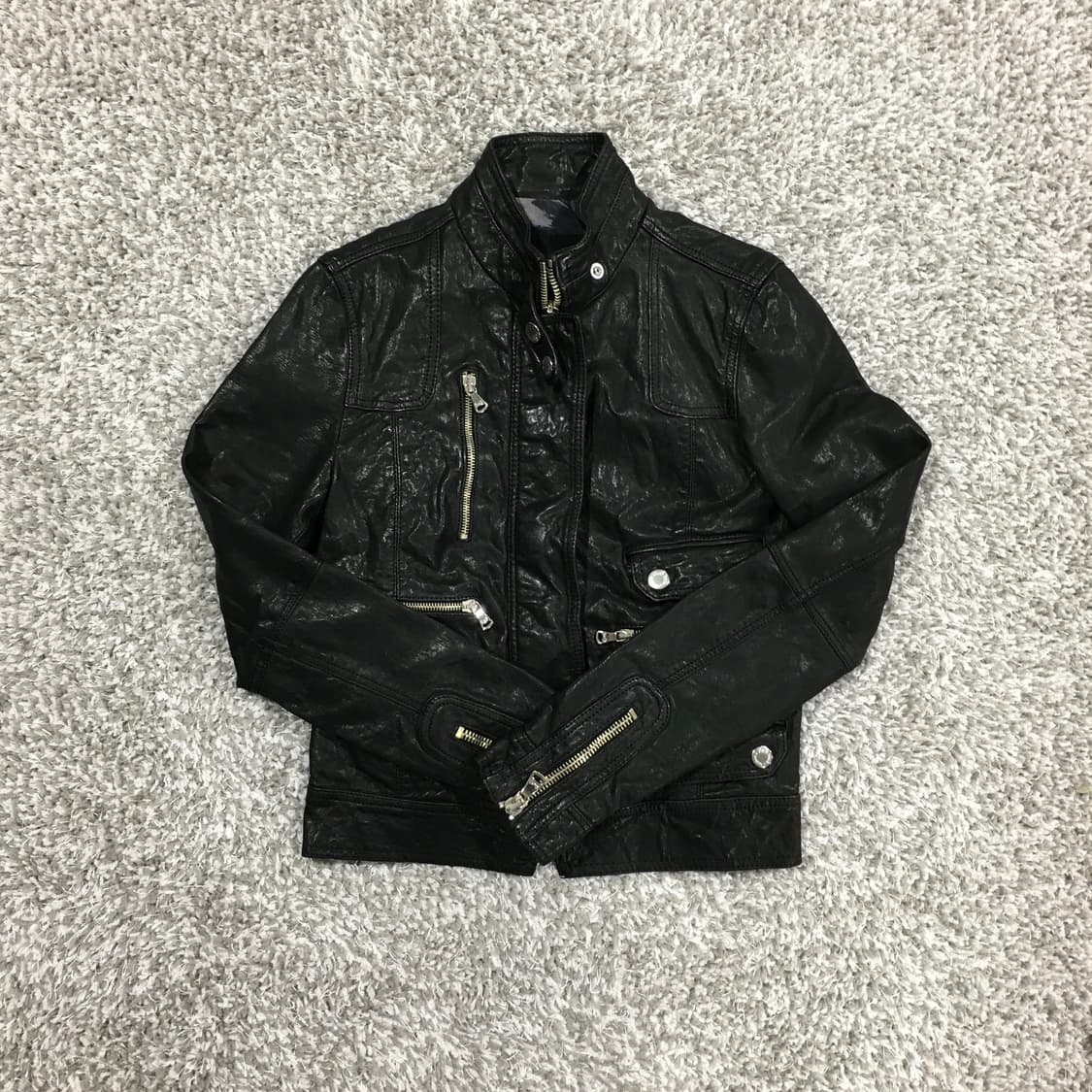 돌체 레더 자켓 상품이미지1