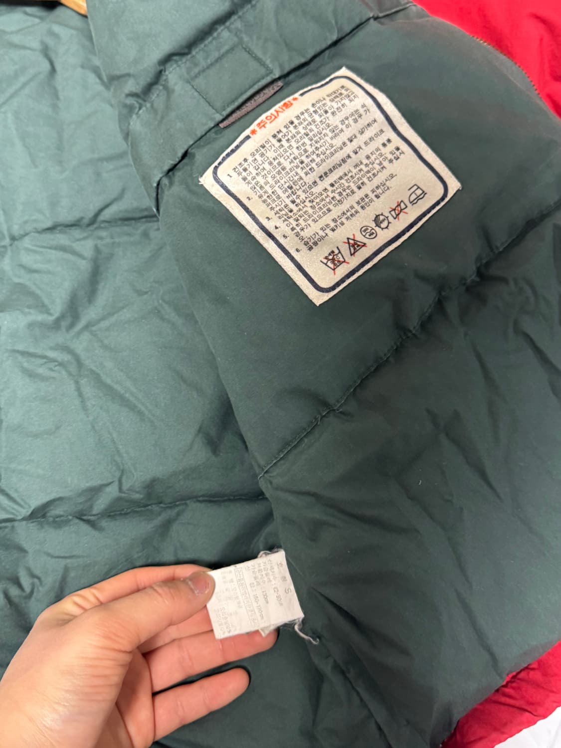 폴로 랄프로렌 코듀로이 푸퍼 딥레드 패딩 자켓 상품이미지8