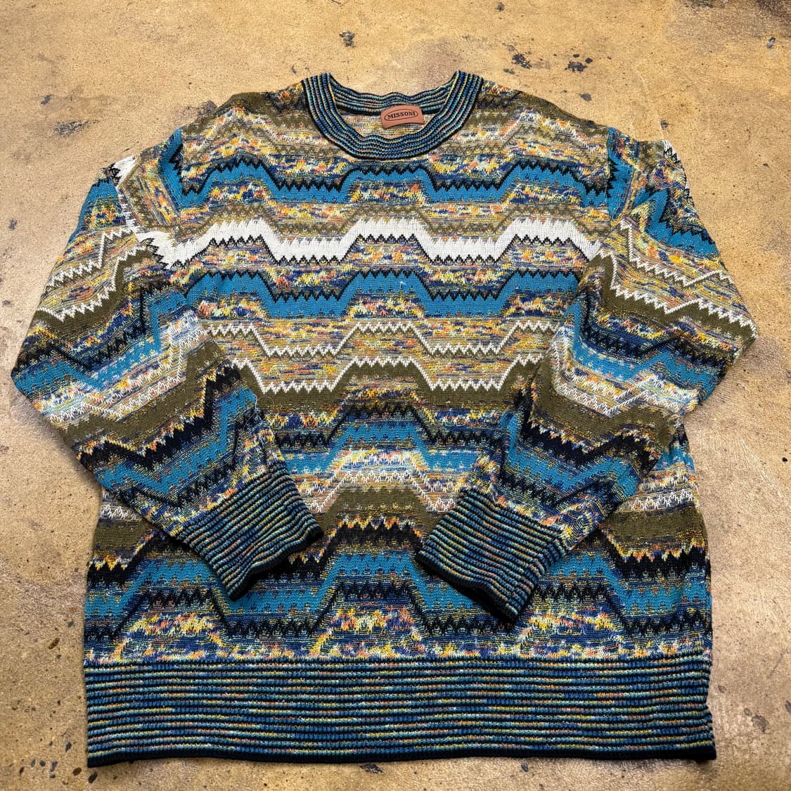 [정품] 미쏘니 멀티컬러 패턴 니트 스웨터 b19 상품이미지2
