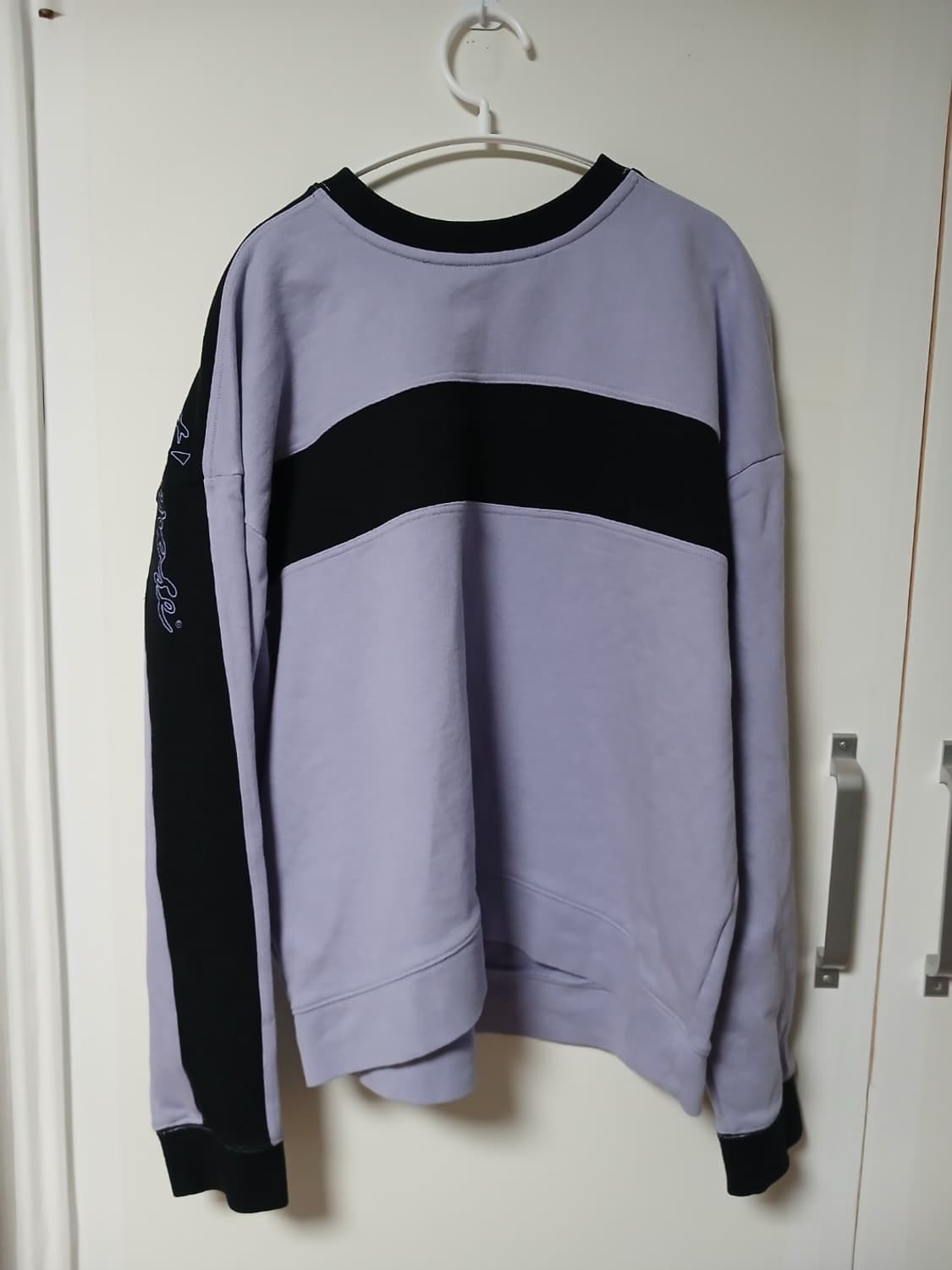 마틴로즈 컬러블록 오버핏 맨투맨 스웻셔츠 xs 상품이미지2