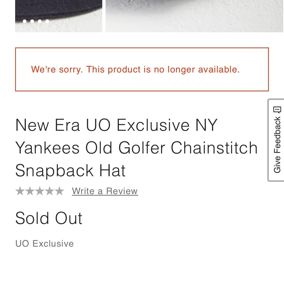 뉴에라 올드 골퍼 양키스 볼캡 모자 UO 양키즈 체인스티치 상품이미지5