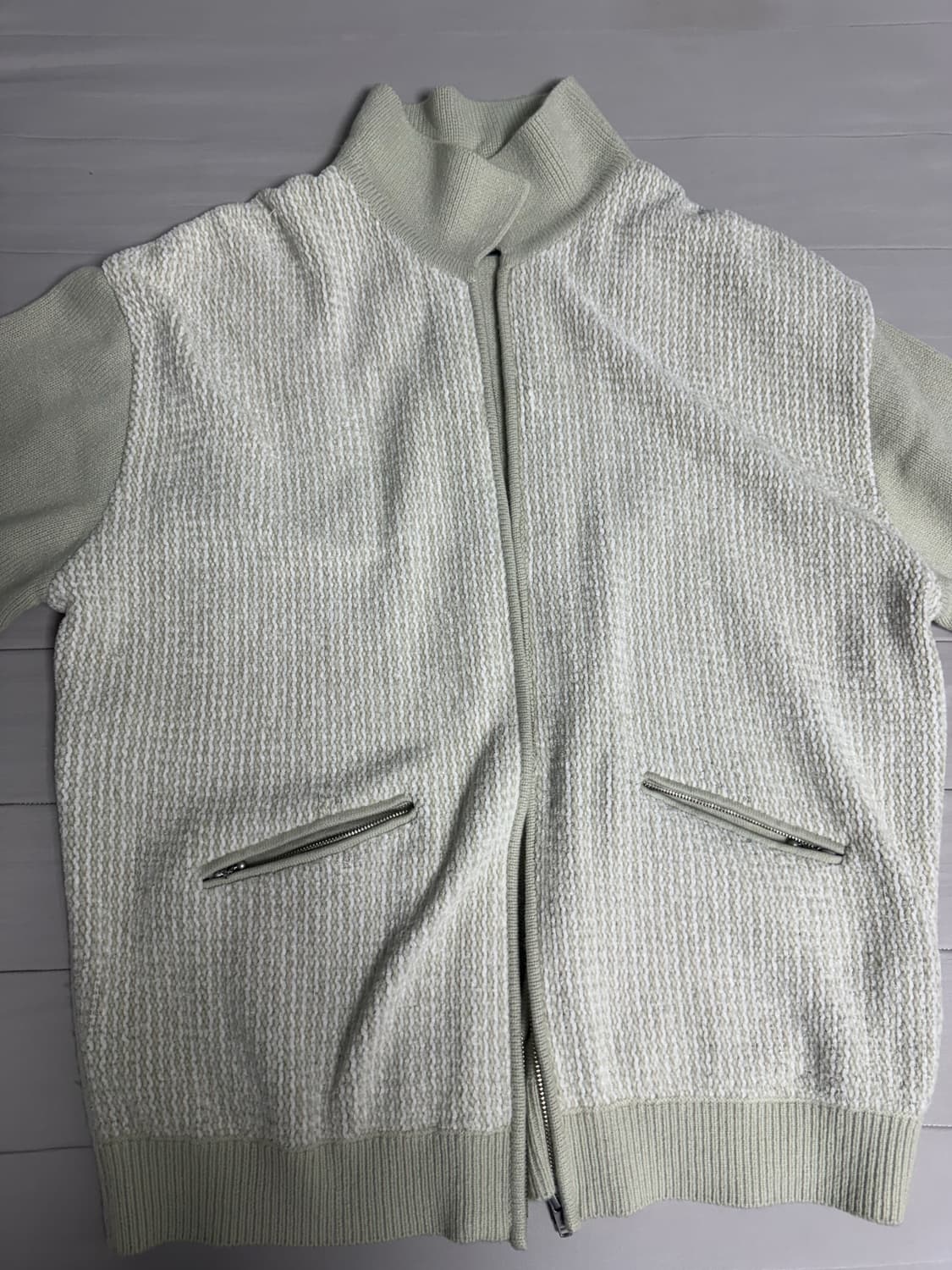 디네댓 벨벳 니트 집업 상품이미지1