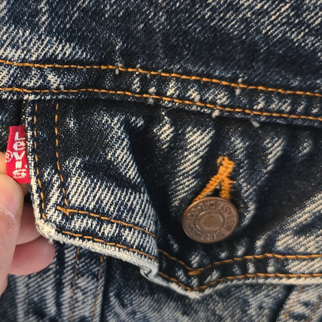 리바이스 Levi’s 데님 자켓 애시드 워시 빈티지 상품이미지3