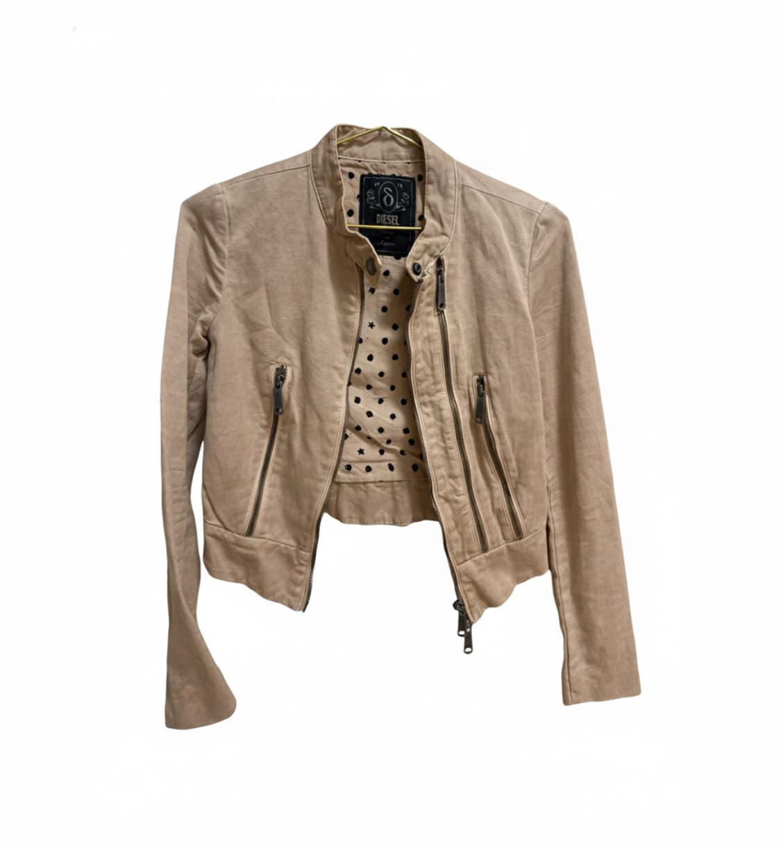Diesel 라이더 자켓 베이지 80사이즈xs 상품이미지1