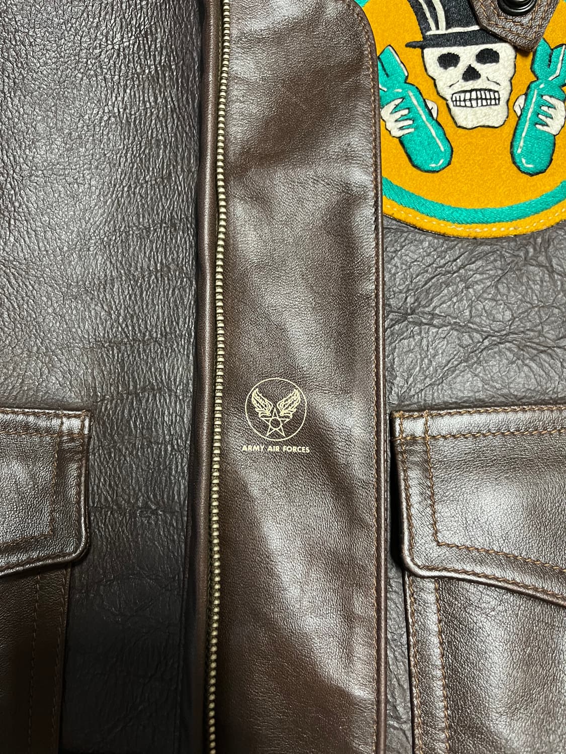 이스트맨 레더 클로딩 USAAF Type ANJ-4 양털무스탕 Sz.38 상품이미지5