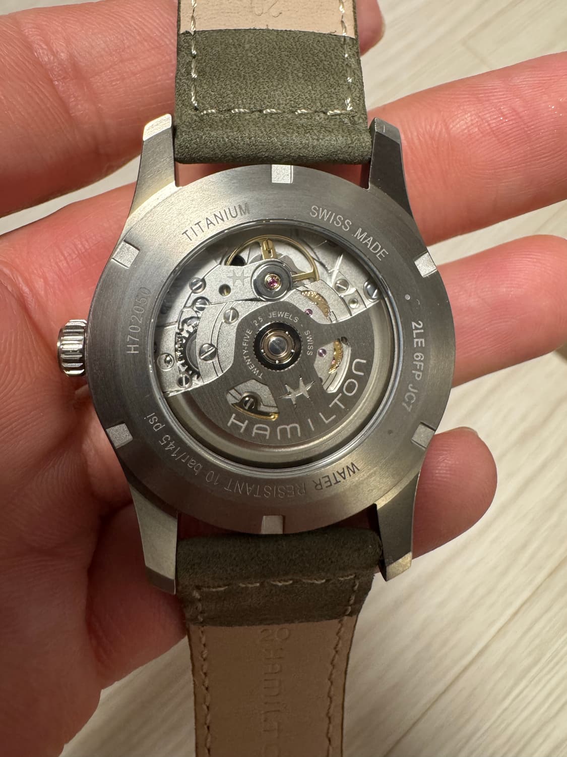 해밀턴 카키 필드 티타늄 오토 38mm 블랙 팝니다. 상품이미지4