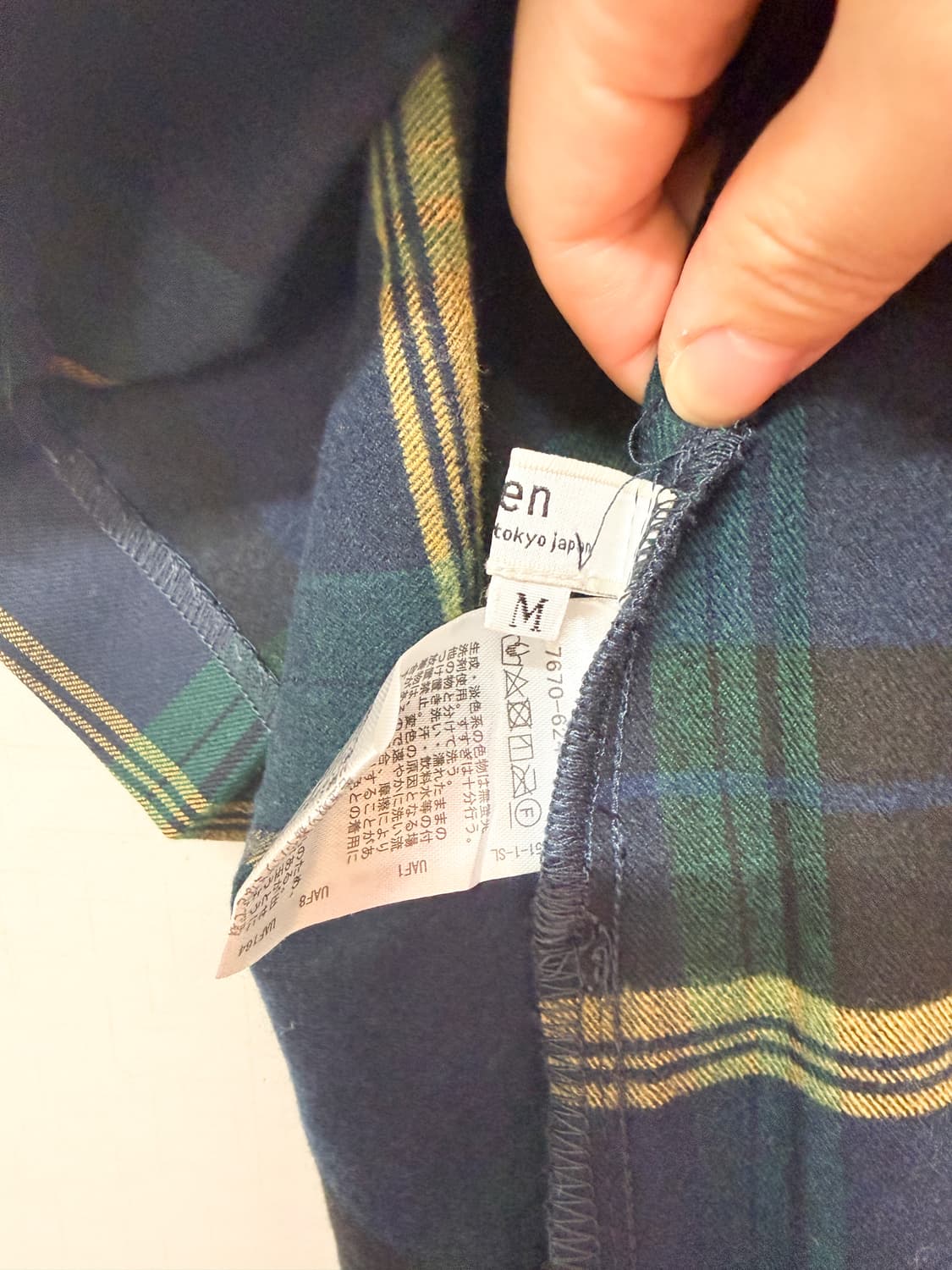 coen 체크 플리츠 스커트 상품이미지4