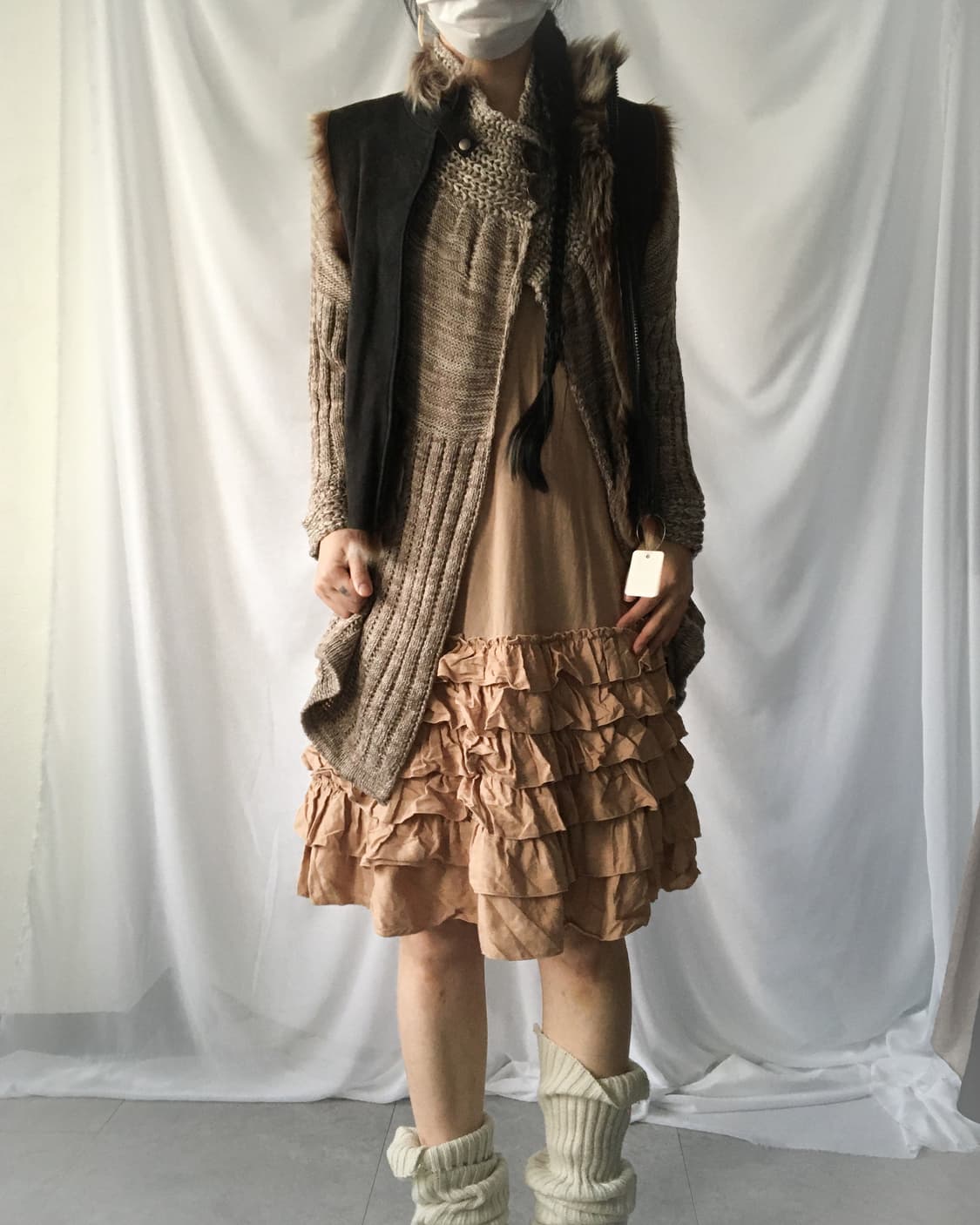 Fur mixed vest 상품이미지7