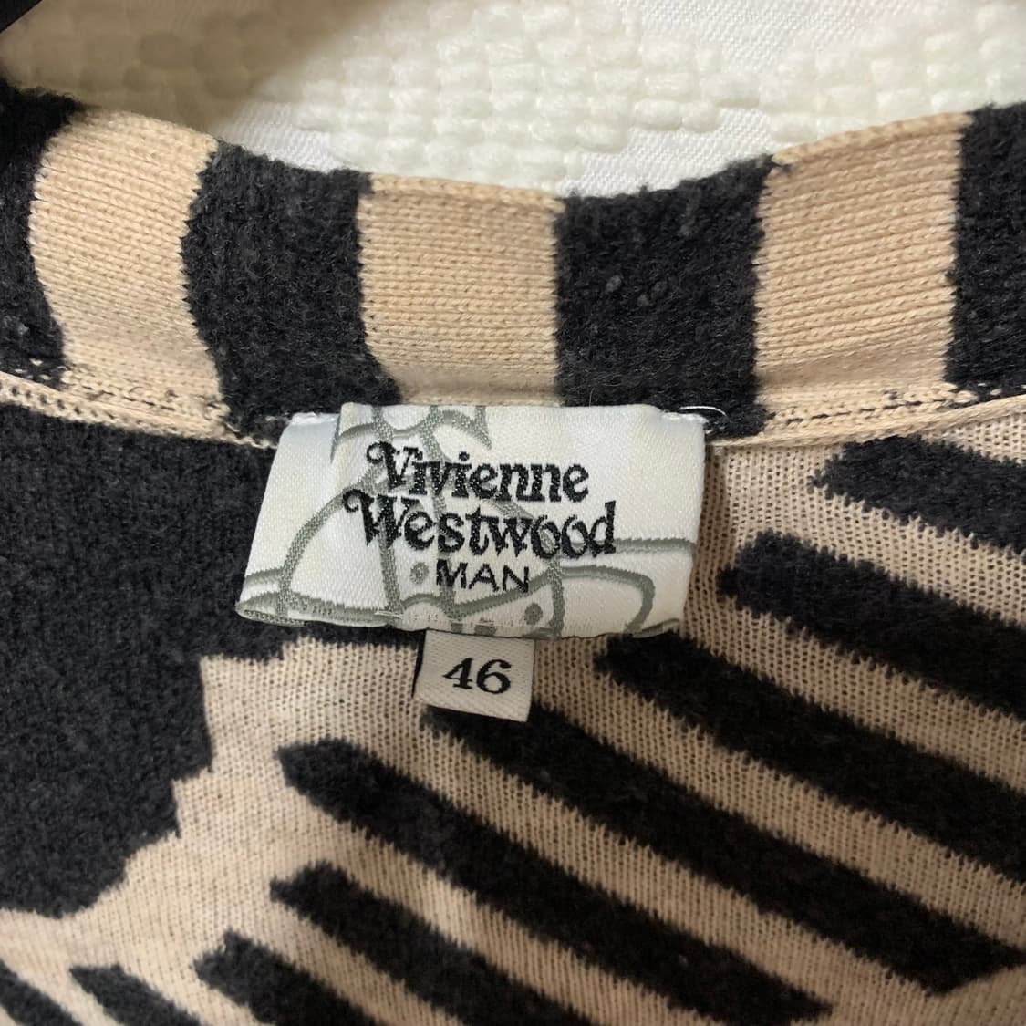 vivienne westwood man 플라워 스트라이프 니트 가디건 상품이미지9