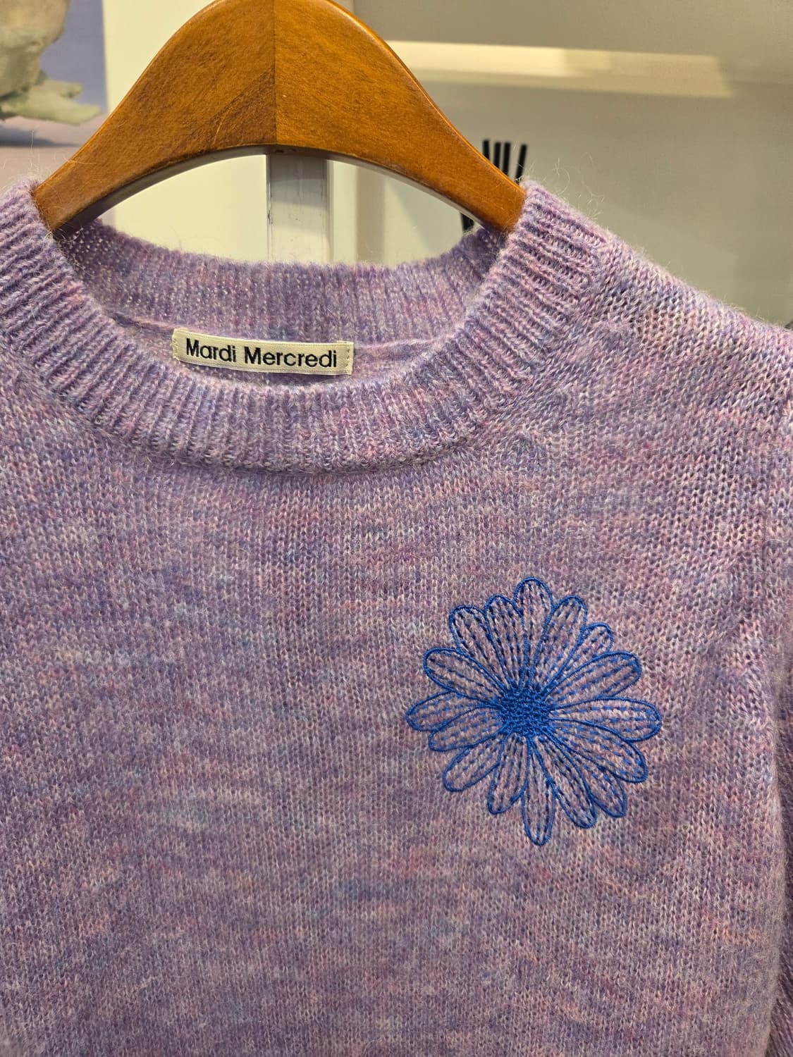 Mardi Mercredi 마르디 반팔 니트 상품이미지2