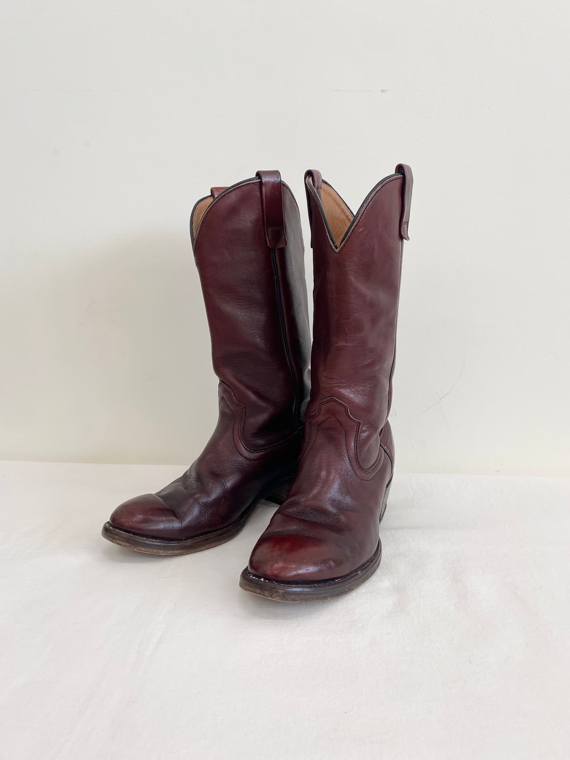 70‘s 에디바우어 레더 풀온 부츠 상품이미지1