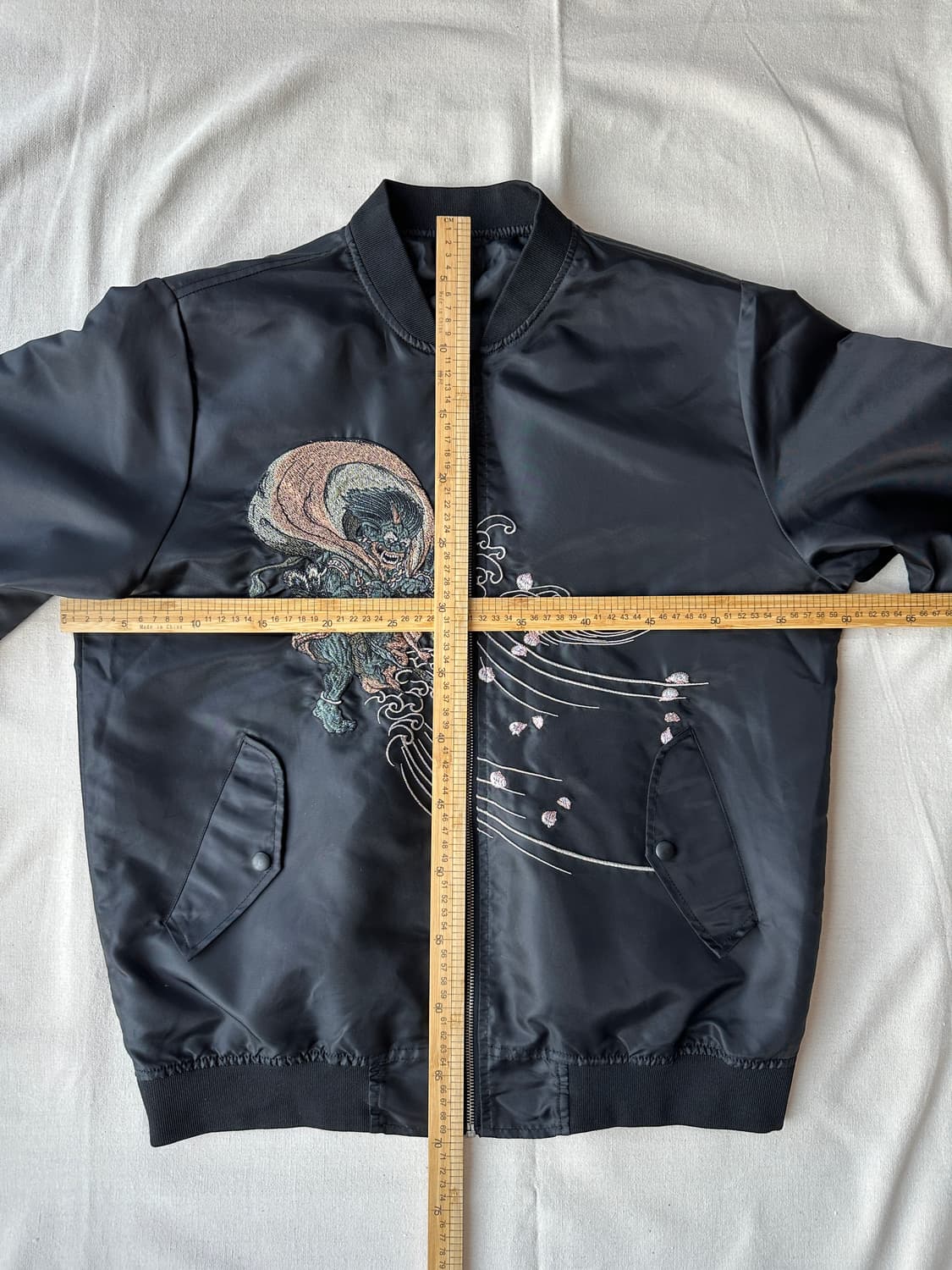 오리엔탈 스카잔 풍신 뇌신 자수 수베니어 자켓 100 상품이미지7