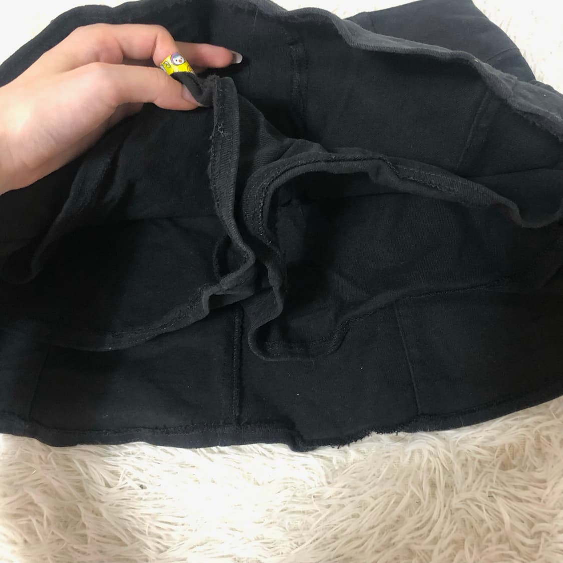 빈티지 블랙 청 미니 스커트 상품이미지8