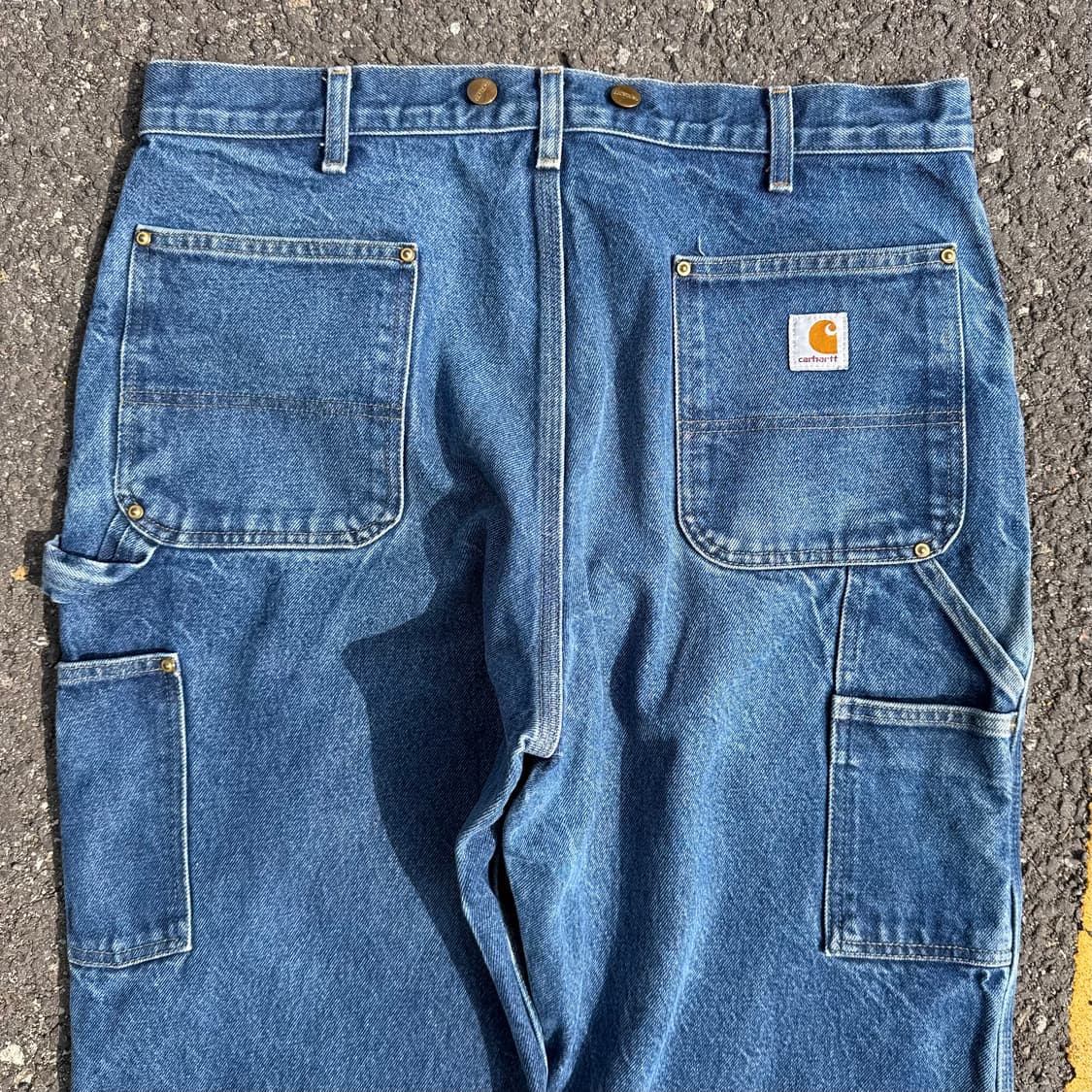 OG 칼하트 B07 DNM 더블니 카펜터 데님 팬츠 상품이미지7