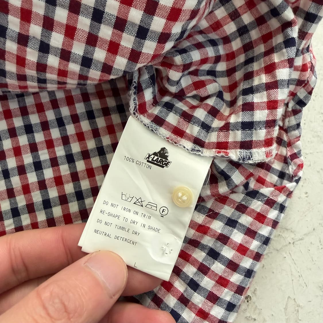 XLARGE 엑스라지 빈티지 체크셔츠 L 상품이미지6