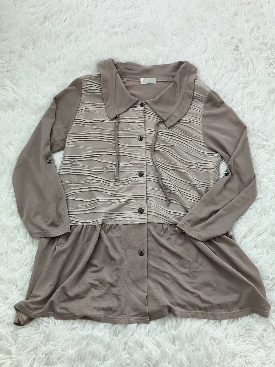 빈티지 핑크 블라우스 원피스 y2k 스트릿 갸루 펑키 일본빈티지583 상품이미지1