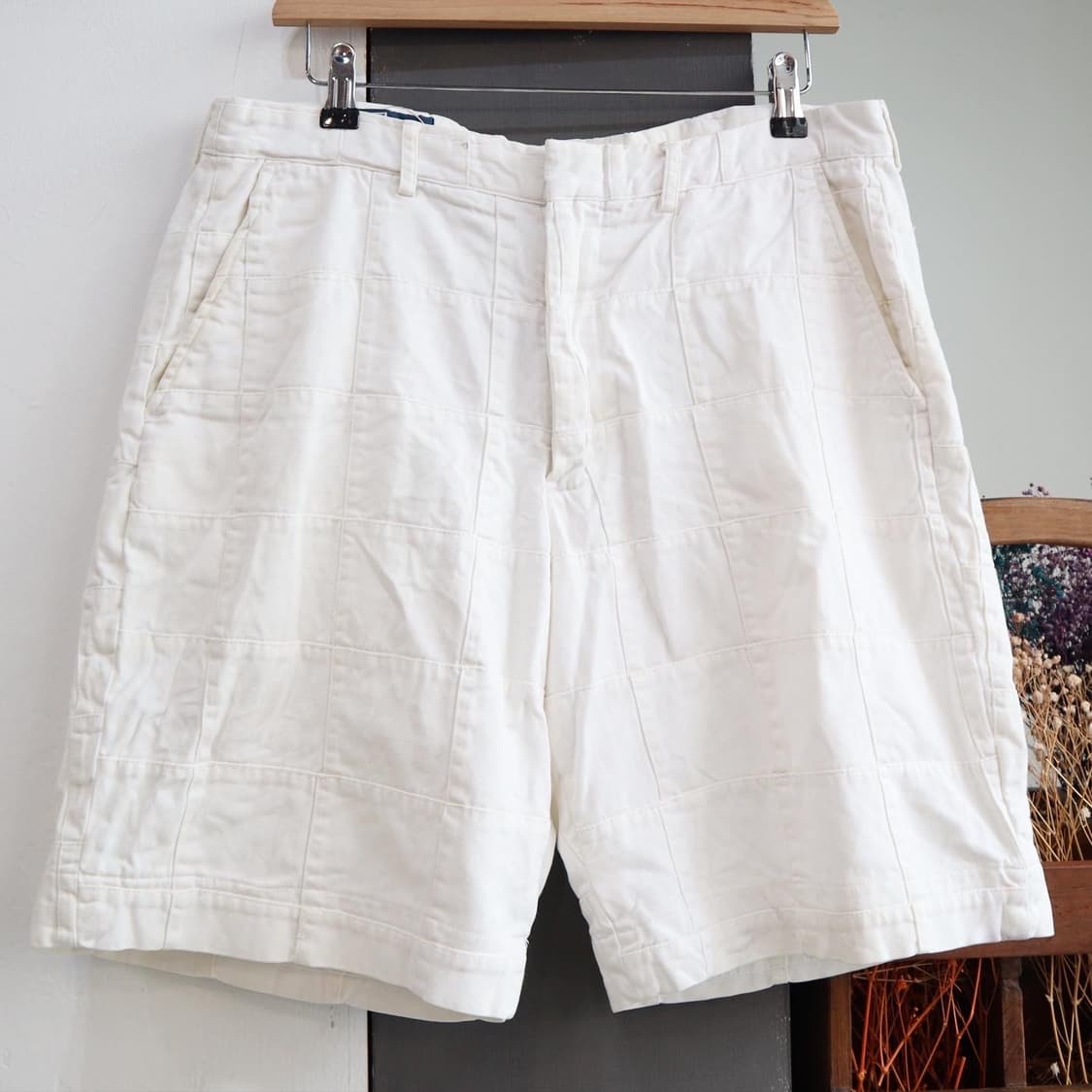 폴로 화이트 하프팬츠 상품이미지1