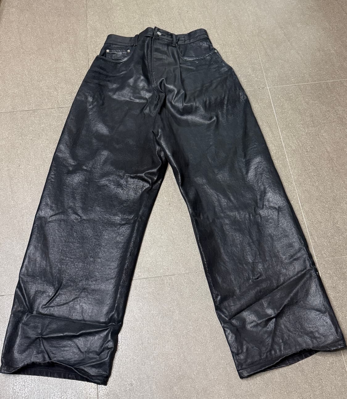 프로젝트gr 백워드 코팅 블랙 진 상품이미지4