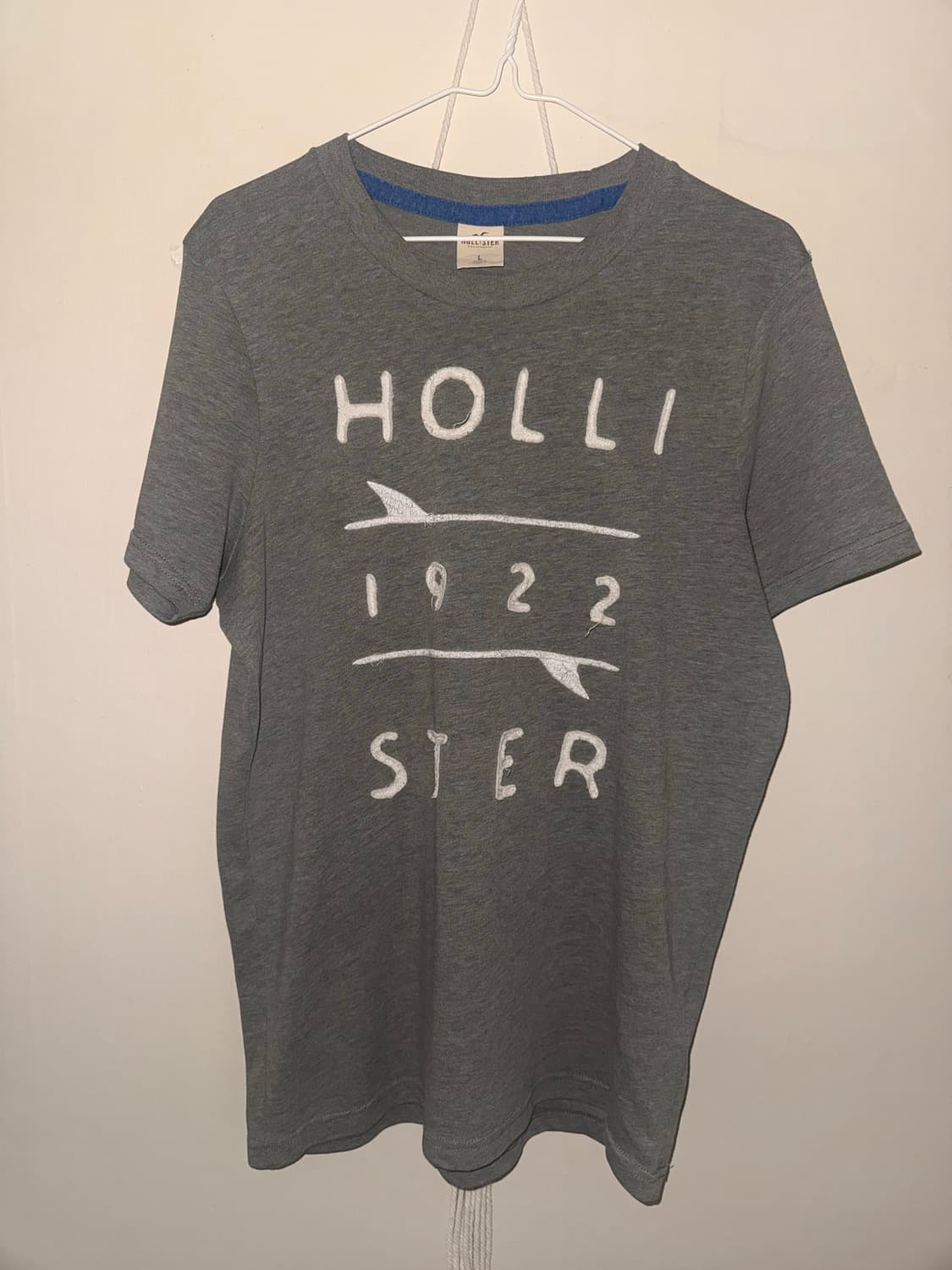 홀리스터 그레이 반팔 티 L 상품이미지4