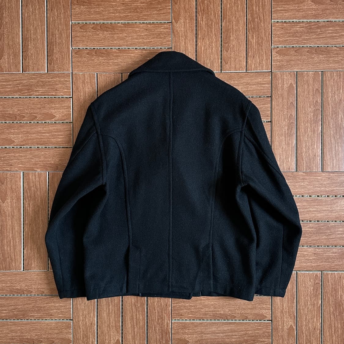 Montgomery England made wool pea jacket 상품이미지3