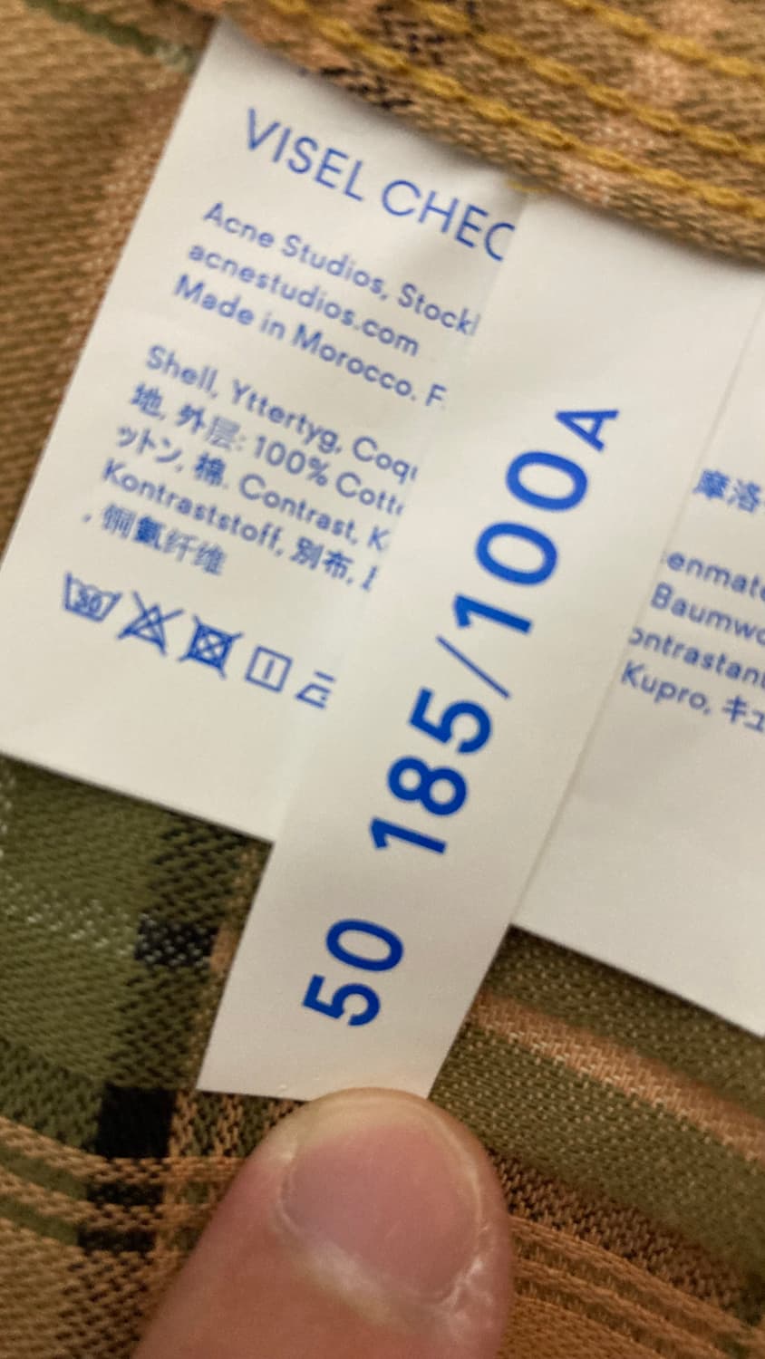 아크네스튜디오 블라콘스트 체크셔츠 상품이미지4