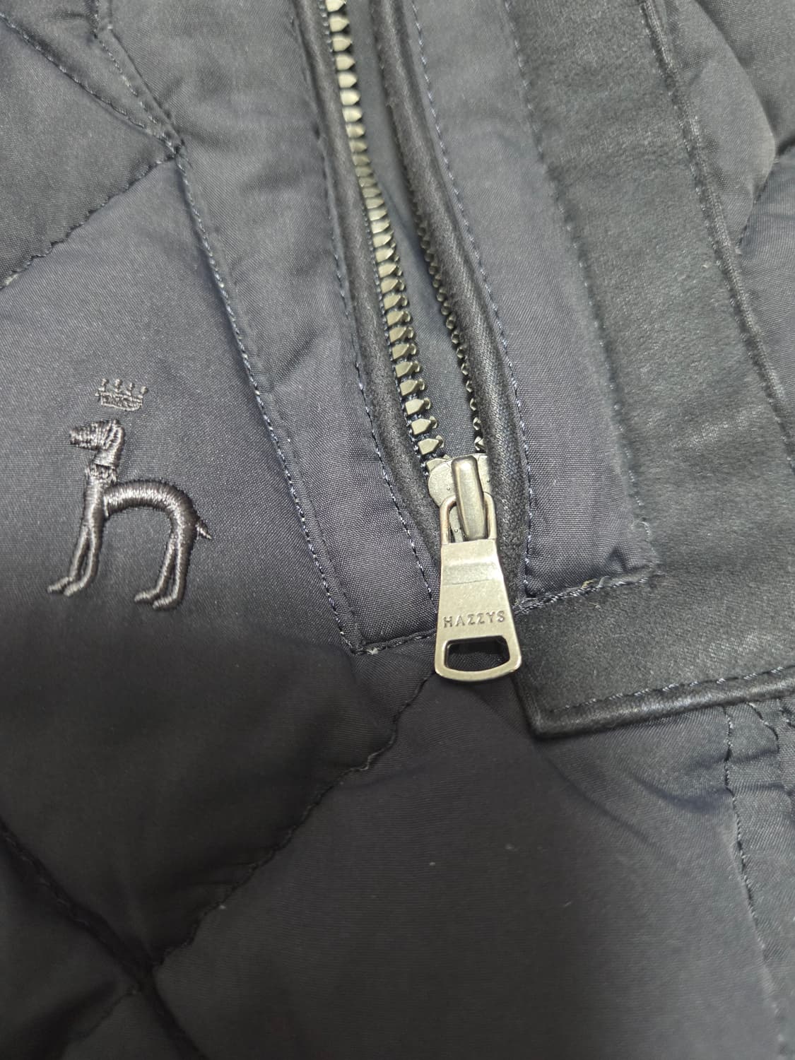 헤지스 스웨이드 배색 퀼팅 다운 자켓 상품이미지6