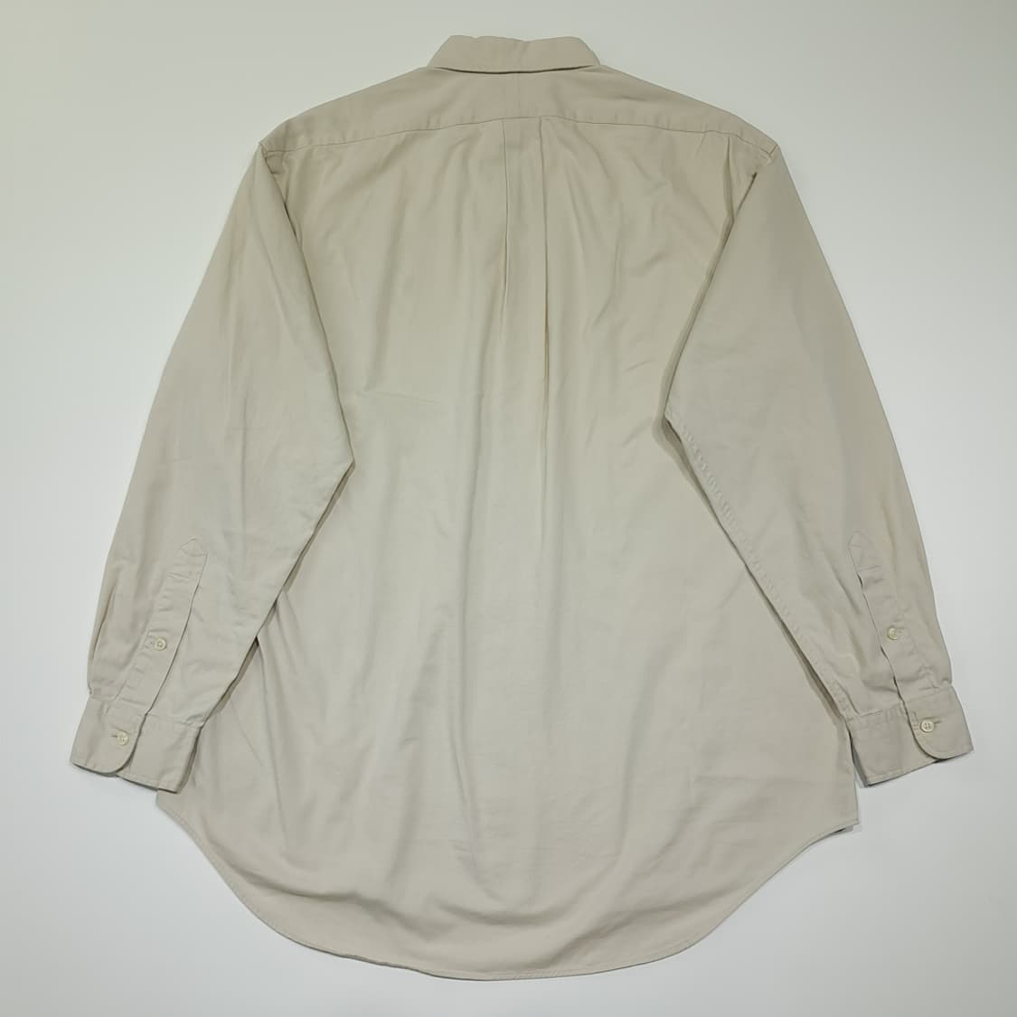 CK154 M 폴로 90s 미국판 치노트윌 라이트베이지 셔츠 남방 상품이미지6