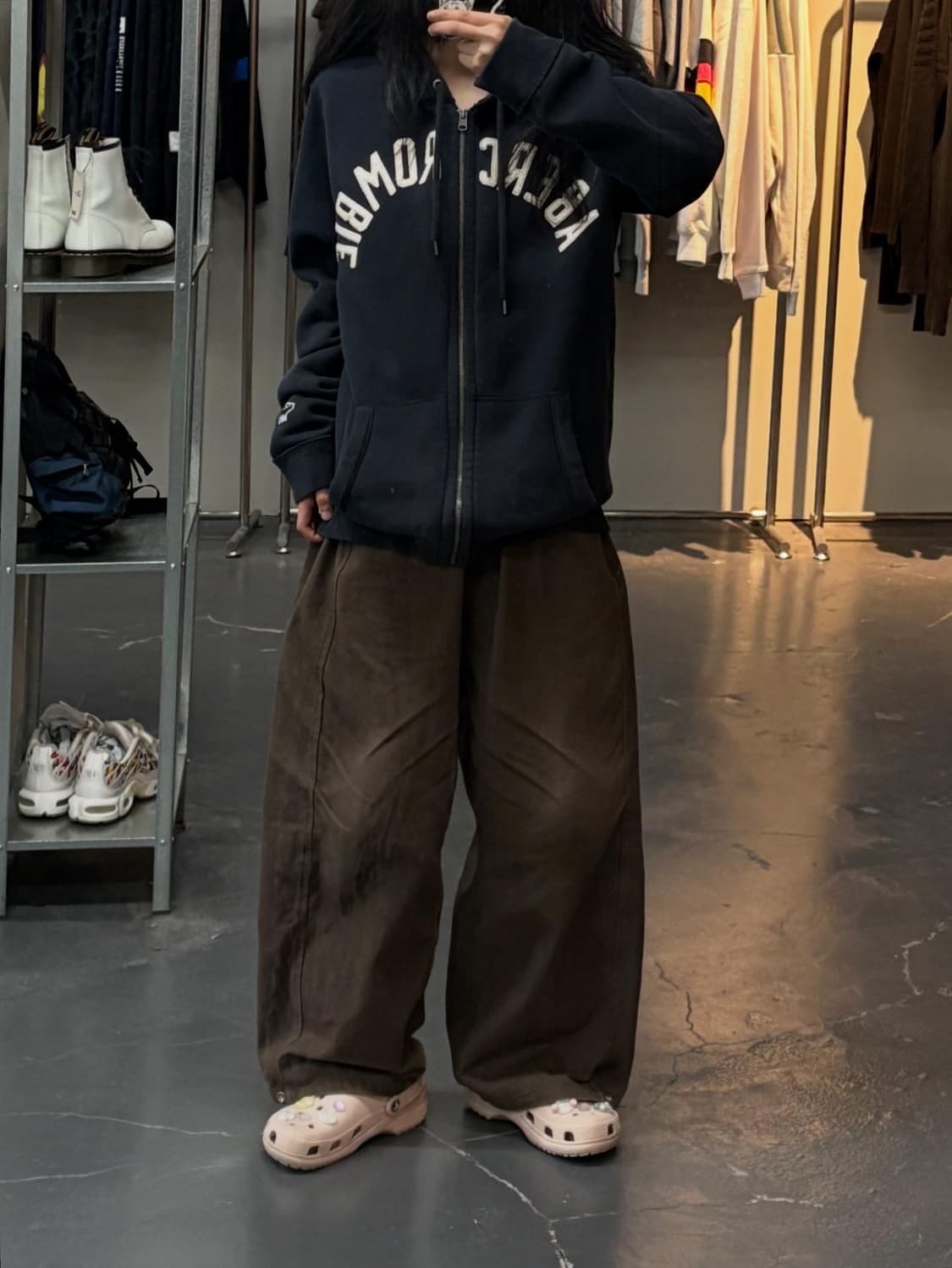 아베크롬비 y2k 올드스쿨 아치로고 후드집업 A2428 상품이미지1