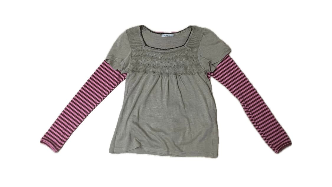 하구미 스트라이프 티셔츠 상품이미지4