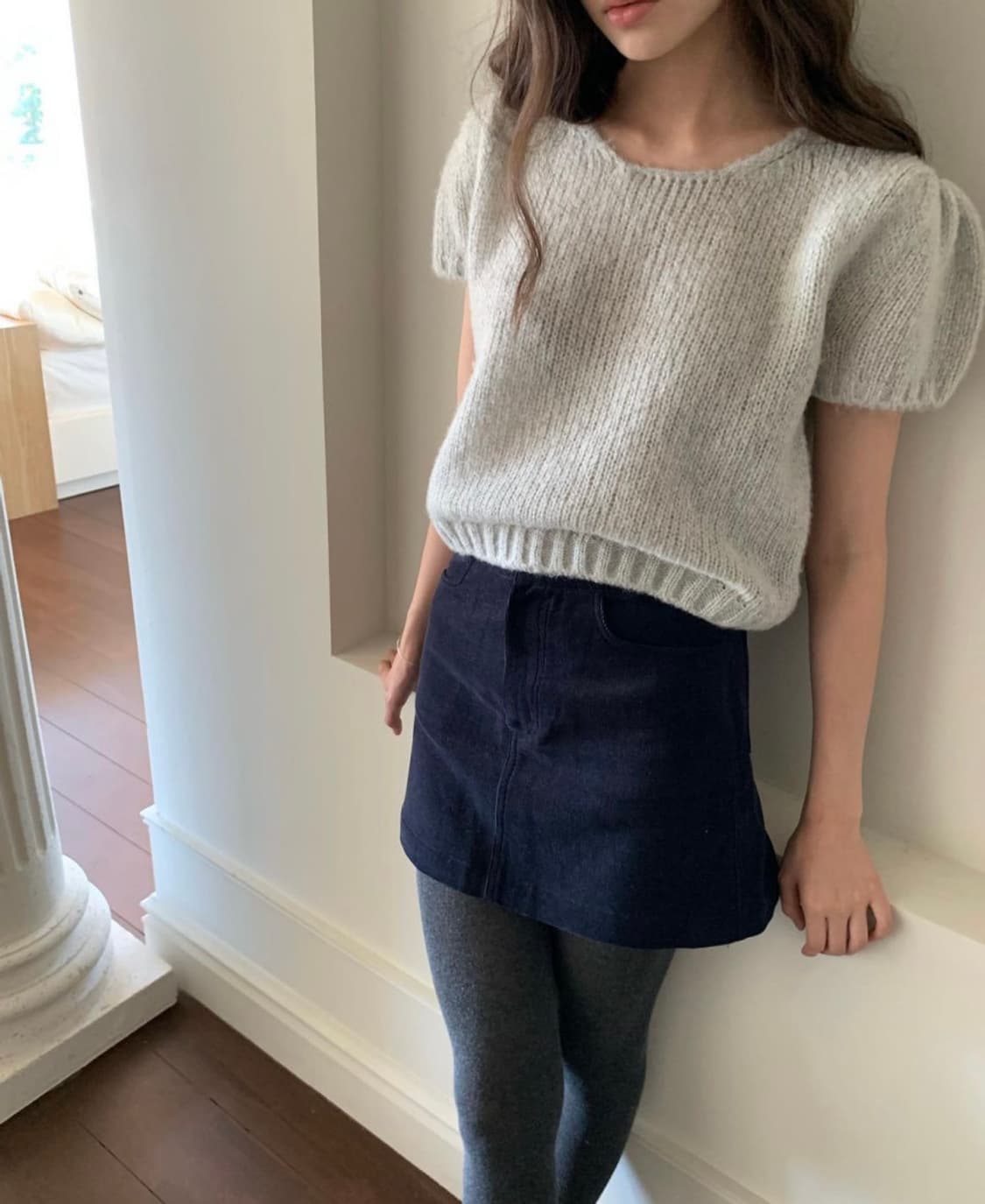 리에뜨 트윙클 반팔 니트 상품이미지1