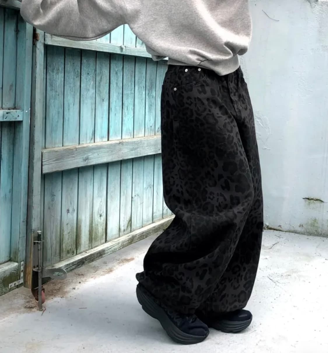 호피 벌룬 오버핏 롱 팬츠 상품이미지2