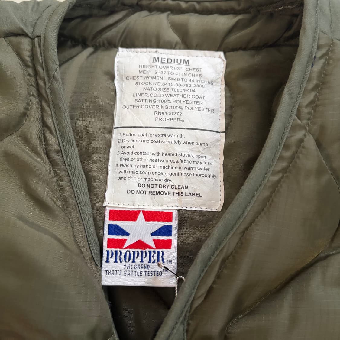 PROPPER 프로퍼 빈티지 퀄티드 자켓 M 상품이미지6