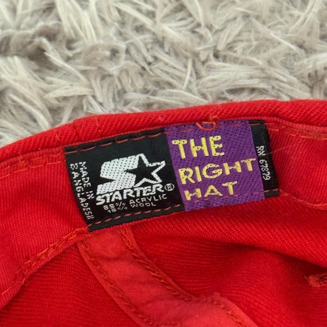 90S 스타터 오하이오 주립대 버키즈 레드 볼캡 상품이미지2