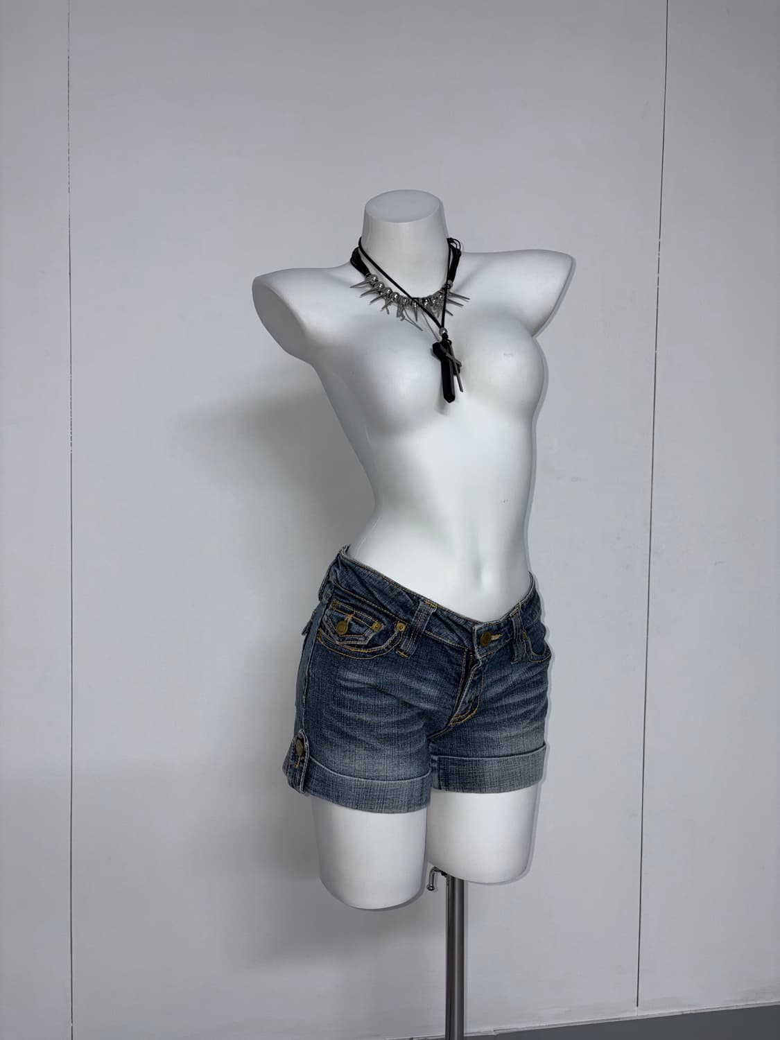 00s 갸루펑크 지브라 해골 & 십자가 글리터 4pcs 코디세트 상품이미지10