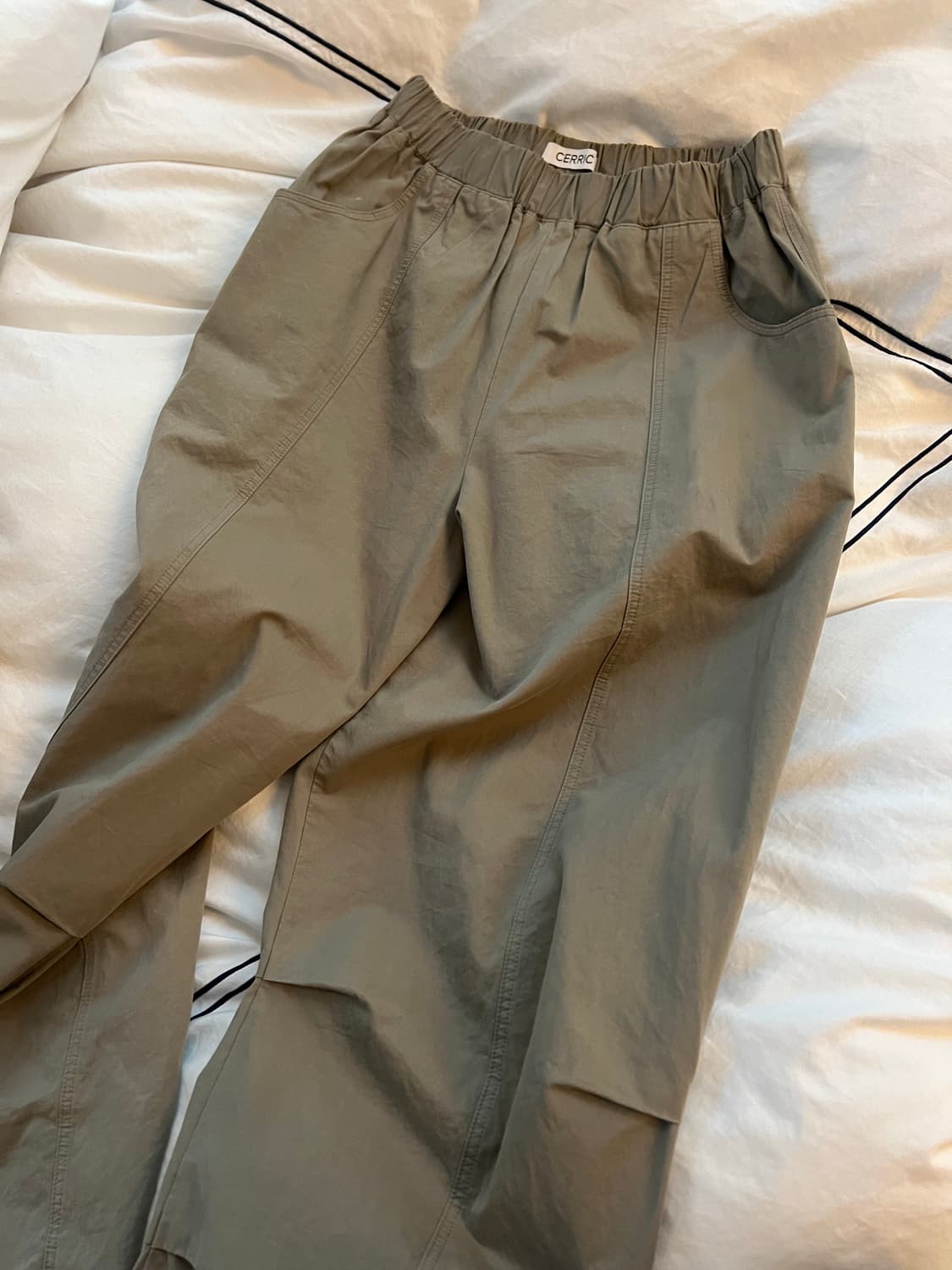 세릭 투웨이 스커트팬츠 카키 상품이미지6