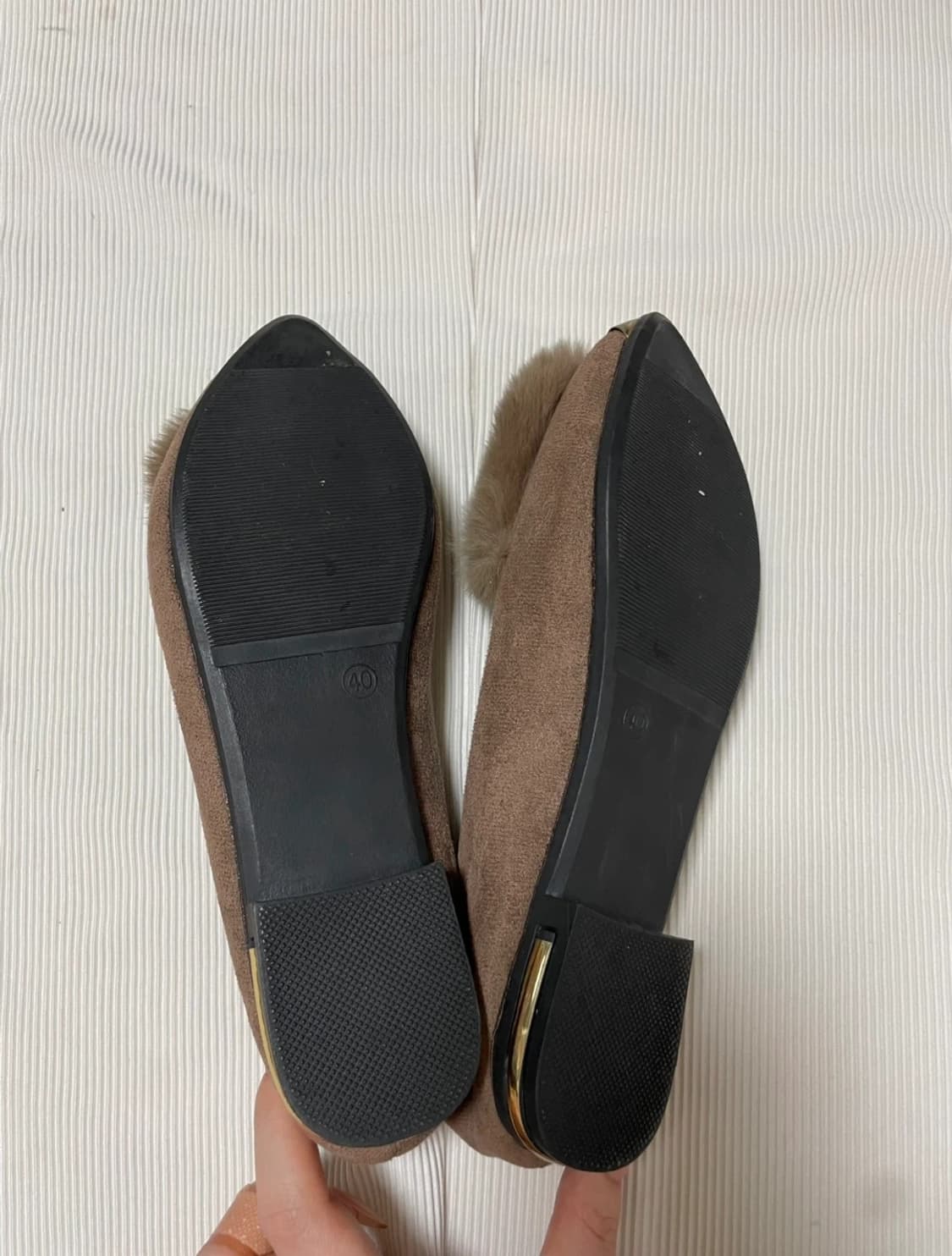 스웨이드 퍼 슈즈 245 상품이미지4