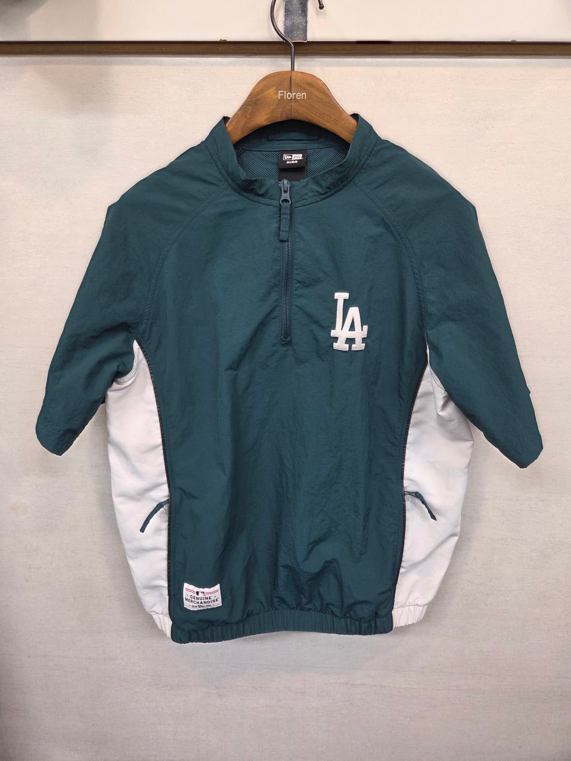 뉴에라 키즈 주니어 la 다져스 아노락 우븐 반팔 160  상품이미지1