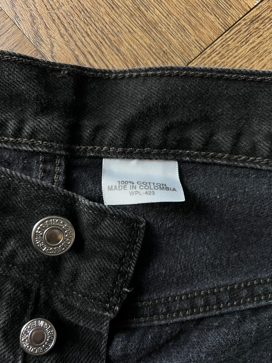 [32]00's 리바이스 USA 501 흑청 데님 팬츠 상품이미지4