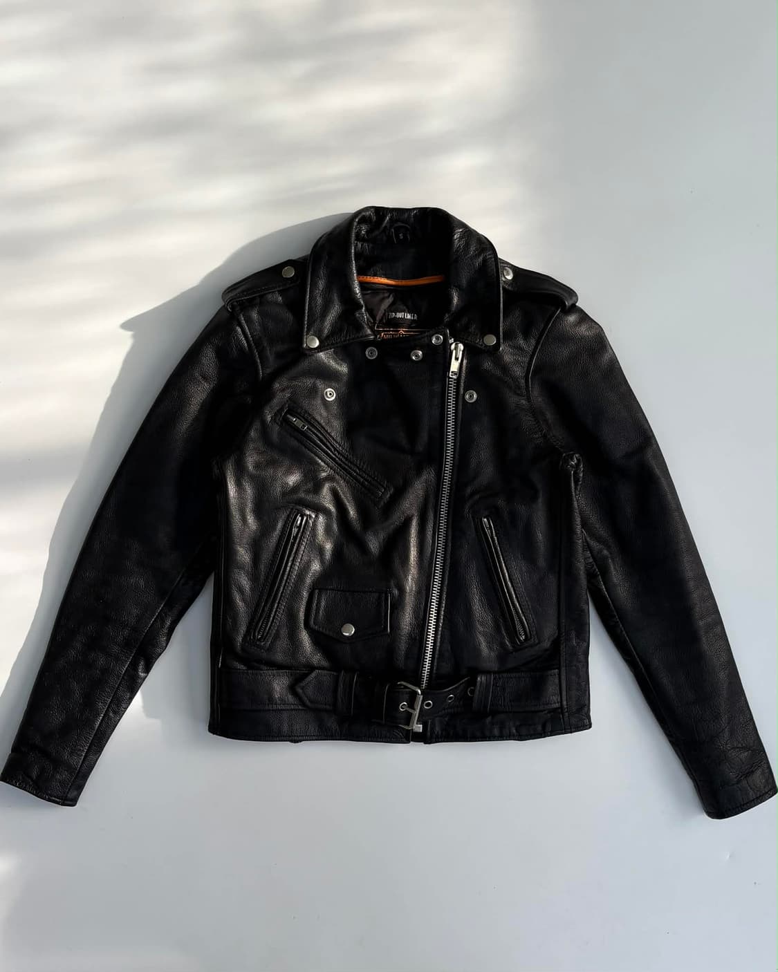 [S] 밀워키레더 소가죽 라이더 자켓 상품이미지1