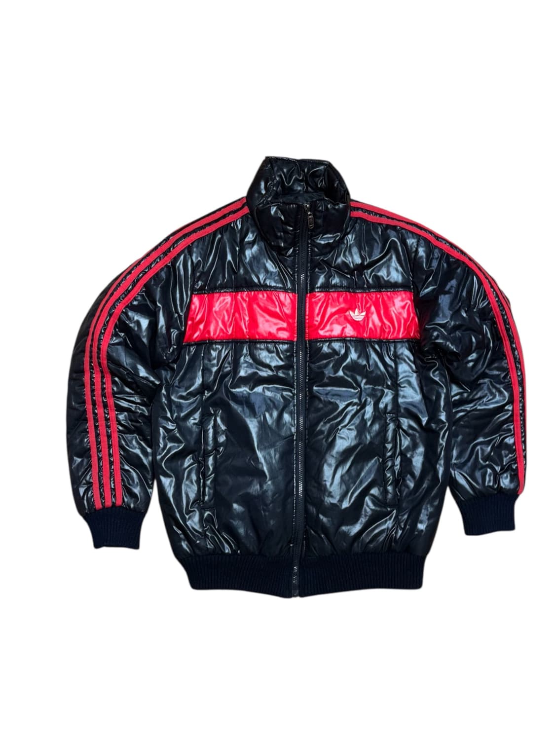 아디다스 퍼이어버드 빈티지 올드스쿨 검빨 패딩 상품이미지4