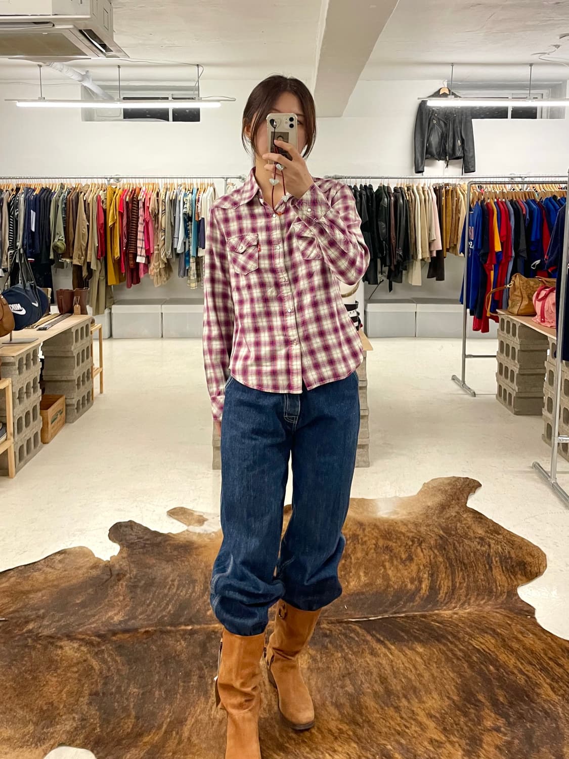 00's LEVI'S ombre western shirts 리바이스 셔츠 상품이미지2