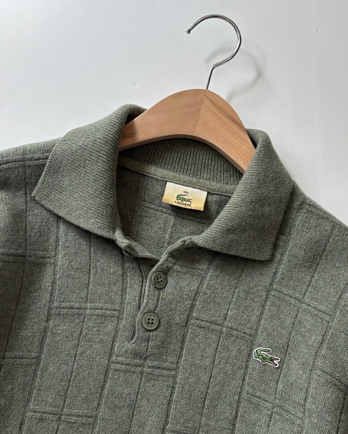 Lacoste 라코스테 카키 카라 니트  상품이미지3