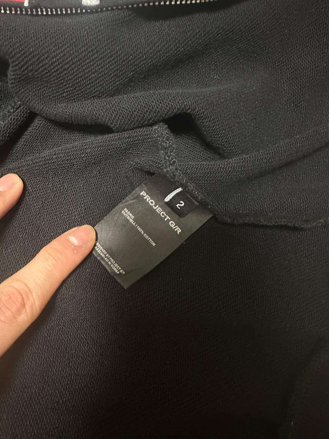 프로젝트gr 리컨스트럭티드 폴디드 후드집업 상품이미지5