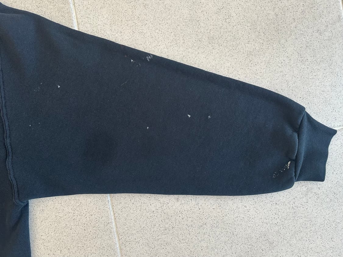 00s 빈티지 러셀 후드 블랙 XL 디스트레스드 상품이미지5