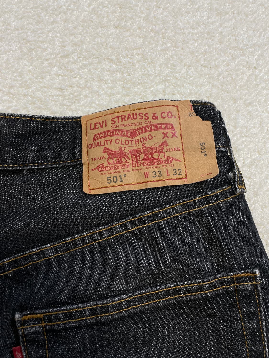07‘s 리바이스 501 흑청 상품이미지8