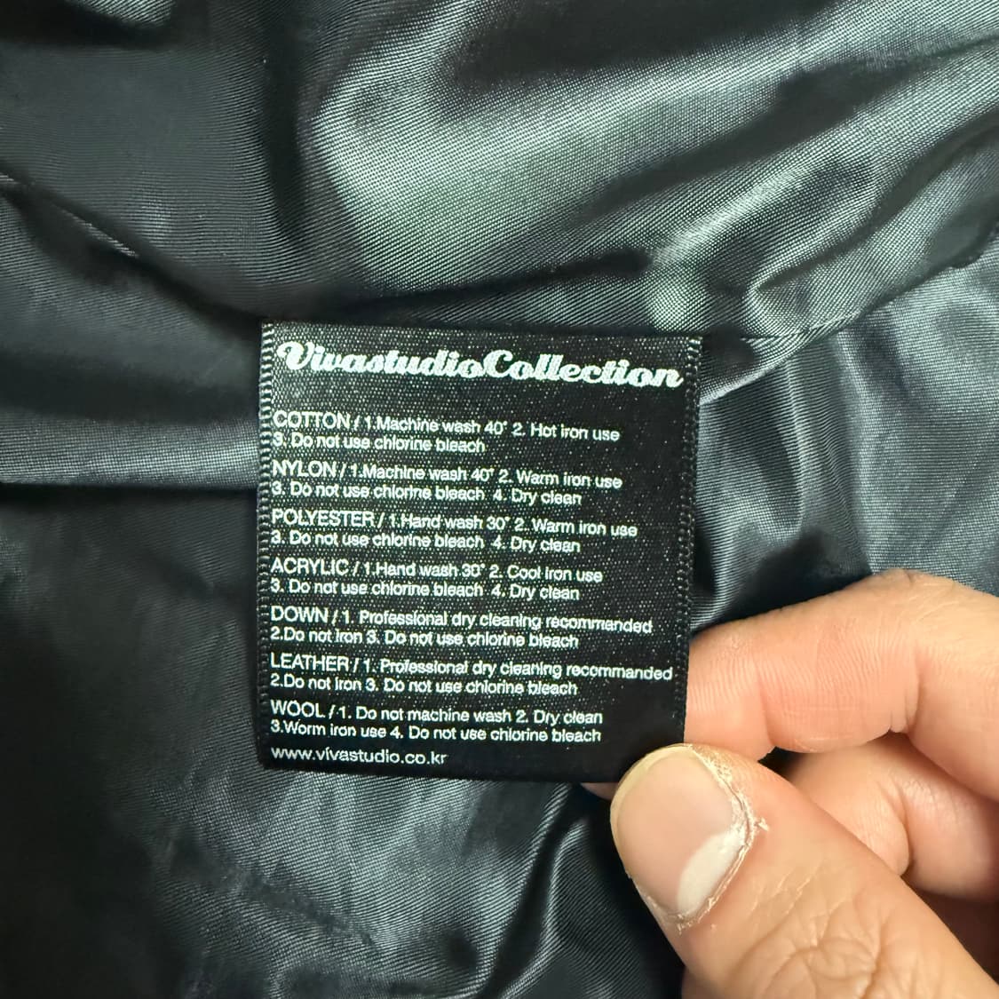 비바스튜디오 싱글 가죽자켓 블랙 상품이미지5