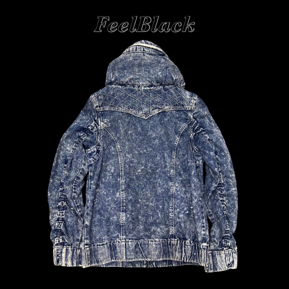 H.C.M.II High-Neck Washed Biker Jacket 상품이미지7