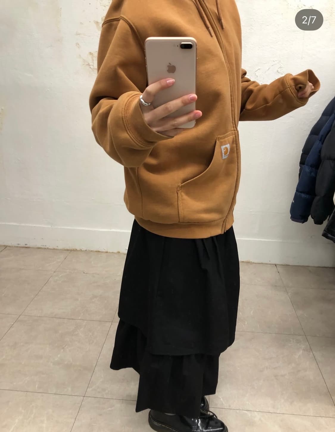 칼하트 레인디펜더 써멀 후드 집업 상품이미지2