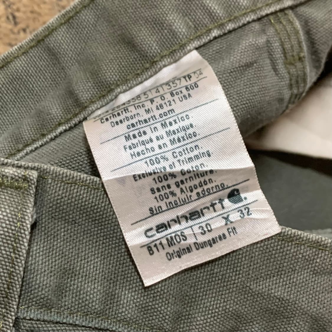 칼하트 B11 모스그린 커스텀 팬츠 (30) 상품이미지4